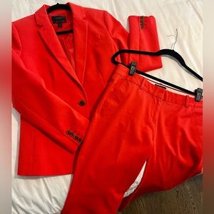 J CREW | Red Two Piece Suit